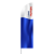 Beachflag Hochformat mit gerader Unterkante, blau-weiß