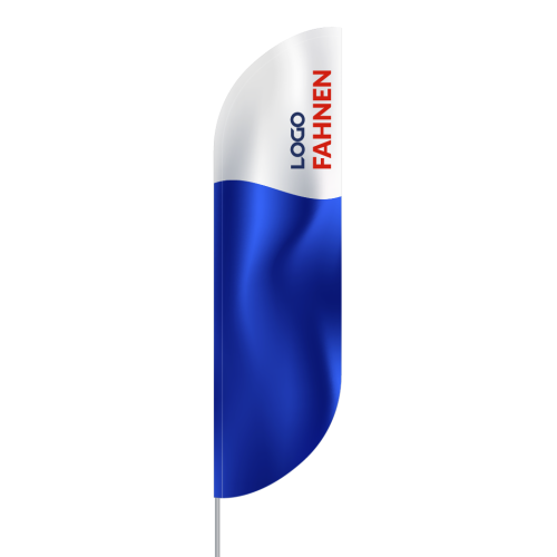beachflagge kovexe form unter