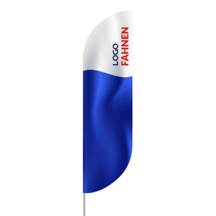 beachflagge kovexe form unter