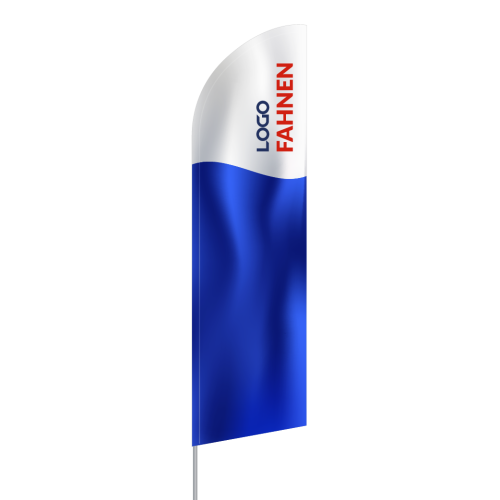 Beachflag mit schräge Unterkante