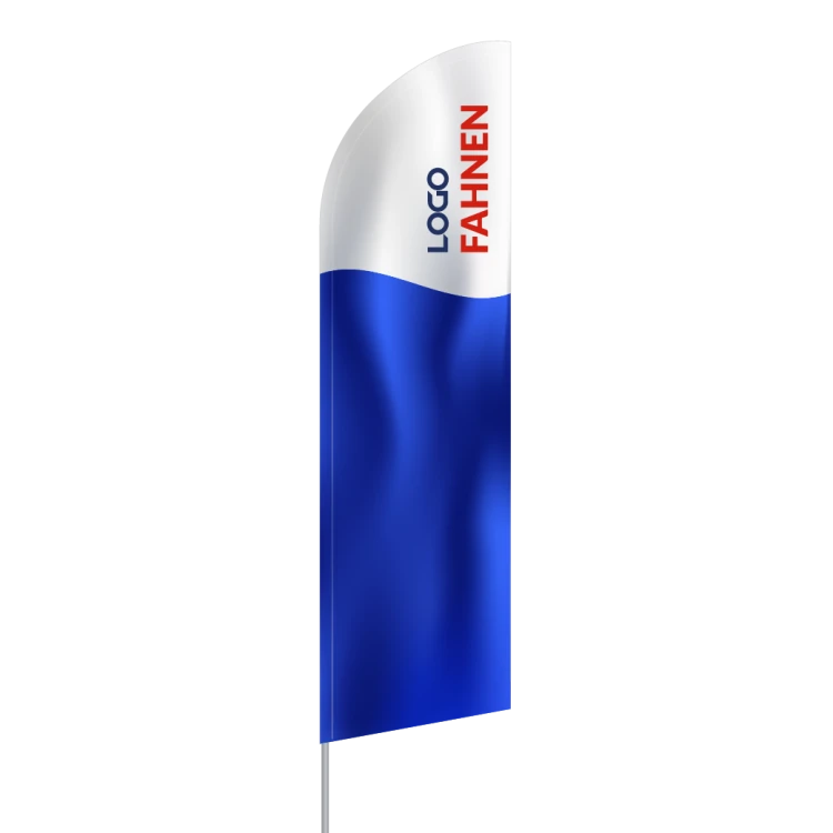 Beachflag mit schräge Unterkante