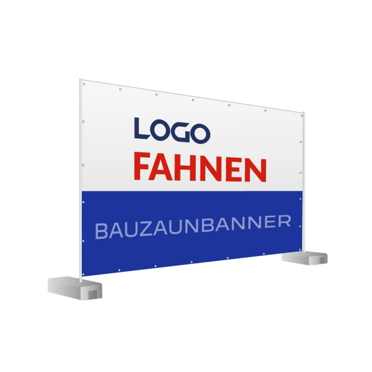 Bauzaunbanner auf Bauzaunelemente