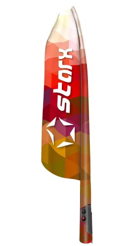 Aufbasbare bunte Beachflag STARX
