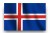 Island-Flagge blau weiss rot