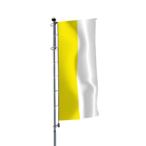 paepstliche hochfahne gelb weiss