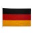 Deutsche Flagge aus maritimem Stoff mit Edelstahl-Karabinerhaken