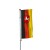 Niedersachsen Auslegerfahne mit Wappen am Mast.jpg