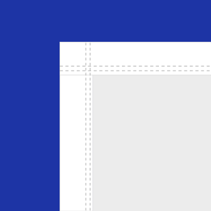 Konfektionierung einer rechteckiger Blockfahne