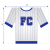 Blocfahne in Hemd Form Fussballverein