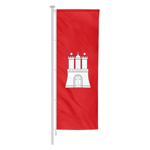 Hamburg Auslegerflagge Hochformat