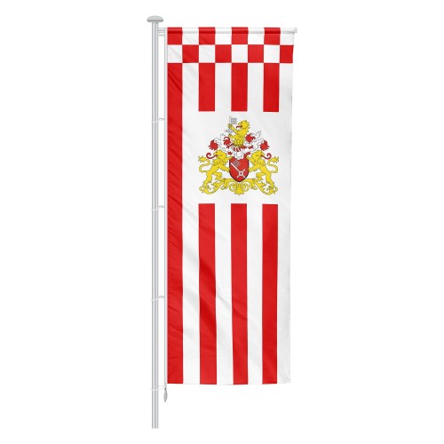 Bremen Auslegerflagge mit Wappen