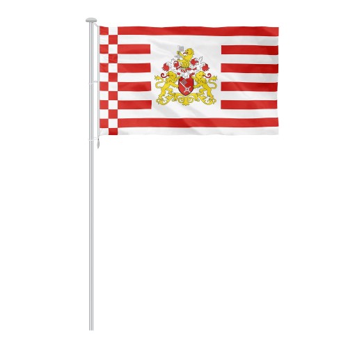 Bremen Querflagge mit Wappen