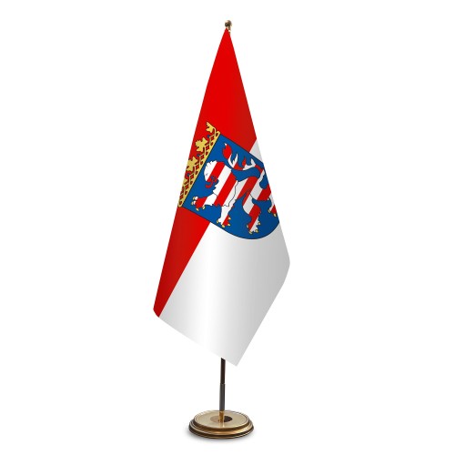 Hessen Innenraumflagge aus Satin