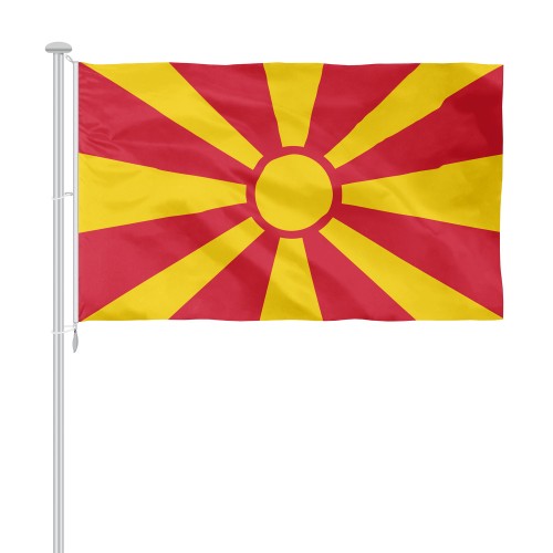 Flagge von Nordmazedonien
