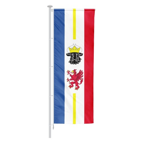 Mecklemburg-Vorpommern Auslegerflagge mit Wappen