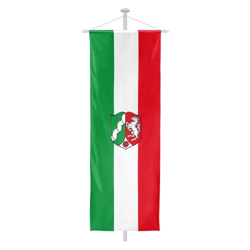 Nordrhein-Westfalen Bannerfahne mit Wappen