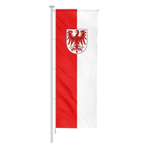 Brandenburg Auslegerfahne mit Wappen