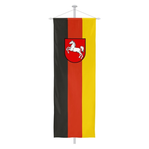Niedersachsen Bannerflagge mit Wappen