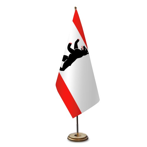Berlin aus Satin für Flaggenständer