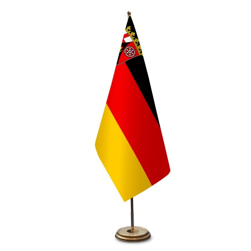 Rheinland-Pfalz aus Satin für Flaggenstände