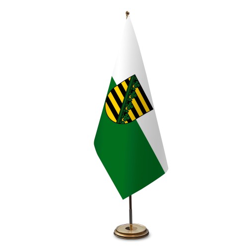 Sachsen aus Satin für Flaggenstände