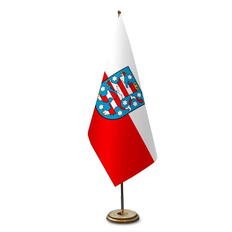 Thüringen aus Satin für Flaggenstände
