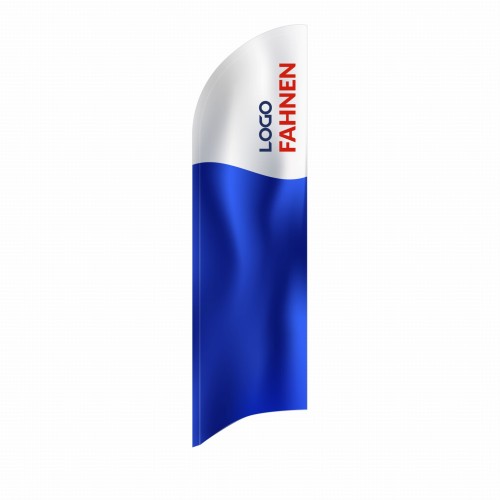 Beachflag Ersatzfahnentuch blau-weiss