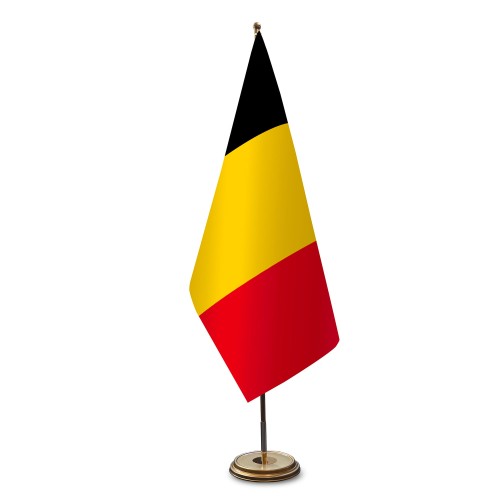 Belgien Satinflagge für Flaggenstände
