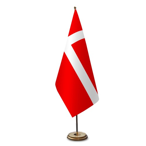 Dänemark Satinflagge für Flaggenständer