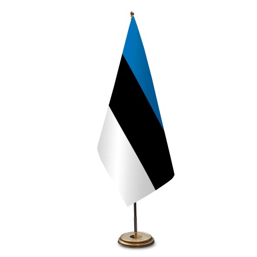 Estland Satinflagge für Flaggenstände
