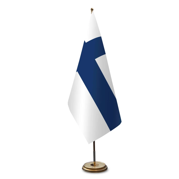 Finnland Satinflagge für Flaggenständer