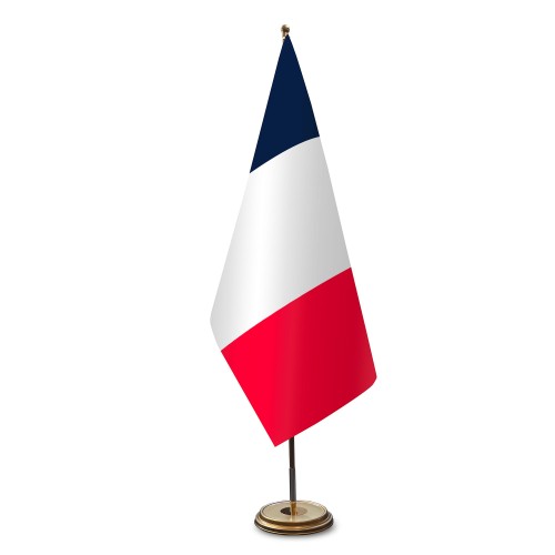 Frankreich Satinflagge für Flaggenstände
