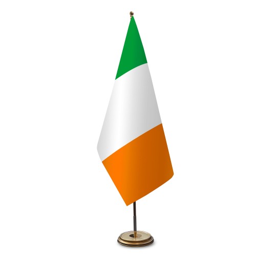 Irland Satinflagge für Flaggenständer
