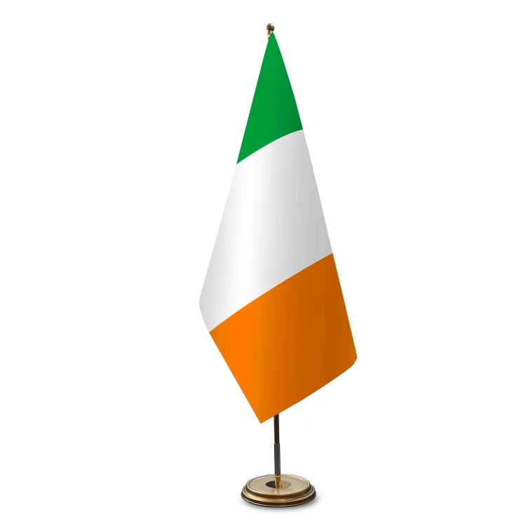 Irland Satinflagge für Flaggenständer