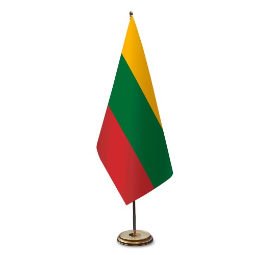 Litauen Satinflagge für einen Flaggenständer