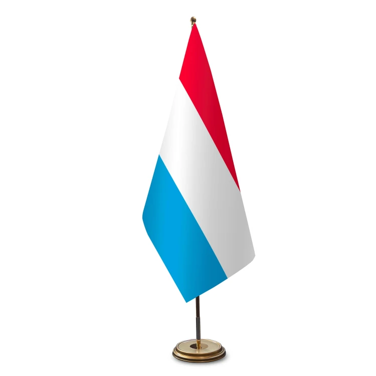 Luxemburg Satinflagge für einen Flaggenständer