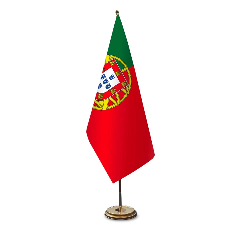 Portugiesische Satinflagge für einen Flaggenständer