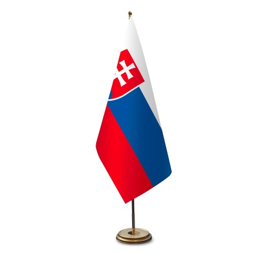 Slowakisch Satinflagge für Flaggenstände
