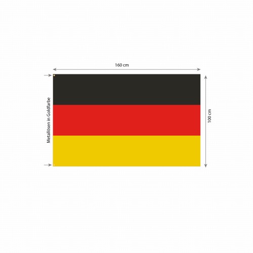 Bundesflagge Deustschland aus Satin