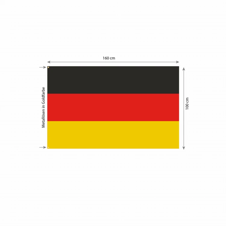 Bundesflagge Deutschland aus Satin