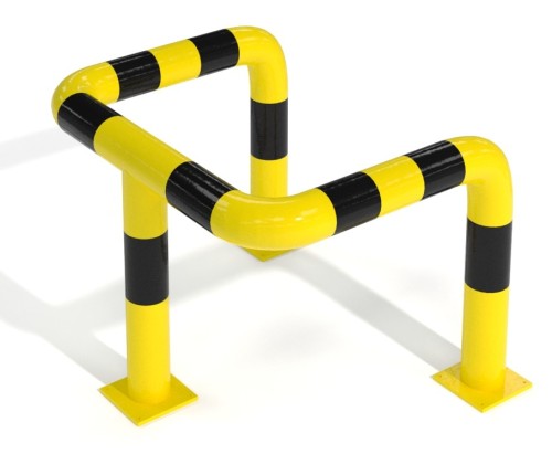 Parkplatzpuffer für Aluminiummast gelb