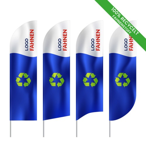 Beachflags aus dem recycelten Material Supralon