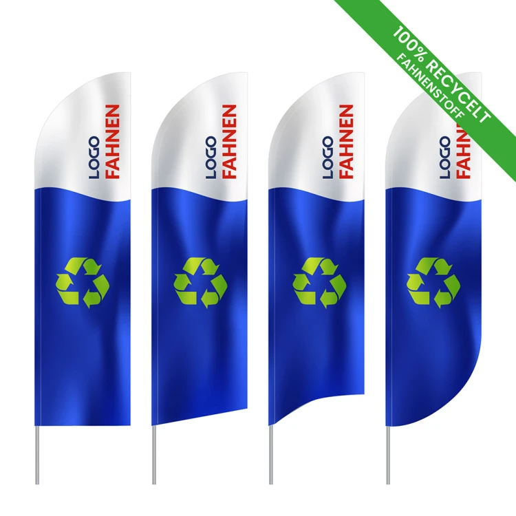 Beachflags aus dem recycelten Material Supralon